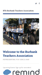 Mobile Screenshot of burbankteachers.org